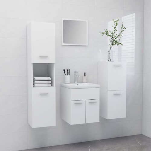 Set mobili bagno - mobili, bianco