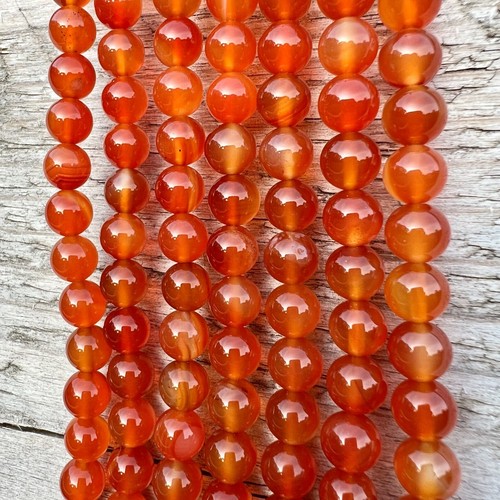 Corniola vera perle 8 - 4,