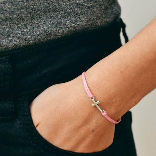 Bracciale con croce argento - croce,