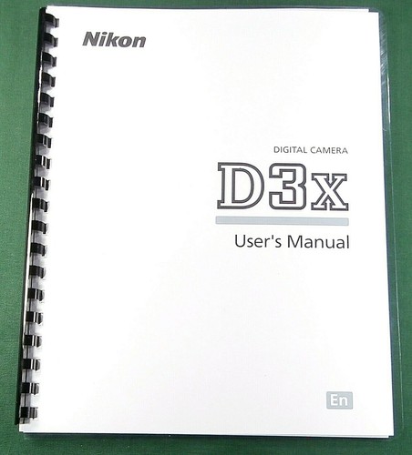 Nikon d3x manuale istruzioni - nikon,