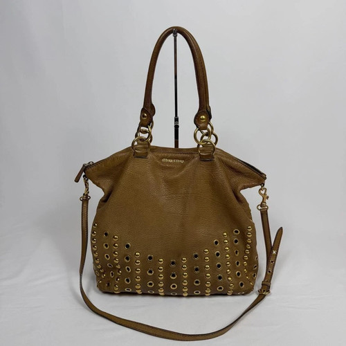 Borsa pelle con - borsa, borchie