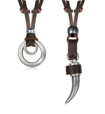 Collana girocollo in pelle