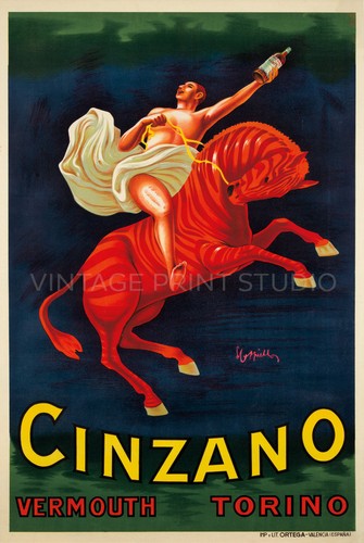 Cinzano 1921 stampa tela - cinzano,