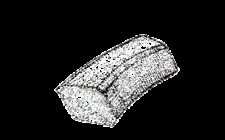 Parastrappi in Gomma Nera per Ruota Posteriore Aermacchi 125/U 1955 2 TEMPI