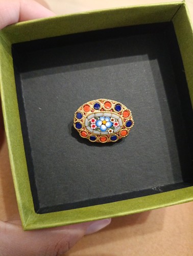 Spilla ovale antica - spilla, micro