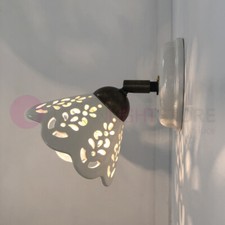 VOLTERRA Mini Applique Spot Orientabile Ceramica Rustica Country