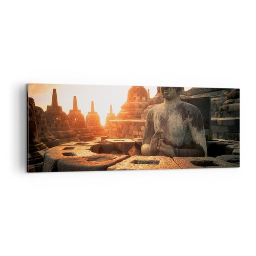 Quadro tela 140x50cm buddha - su,