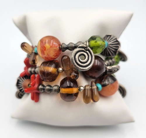 Bracciale boho multicolore - bracciale,