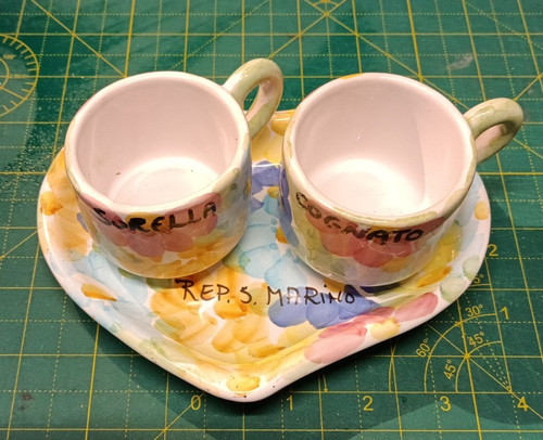 Set tazzine ceramica - ceramica, con