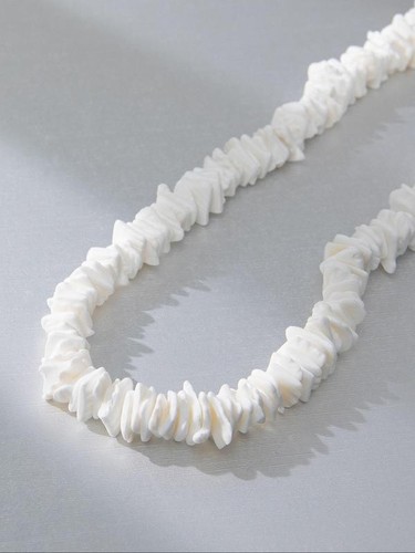 Collana conchiglia bianca puka - collana,