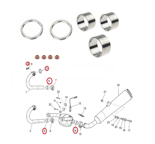 Kit guarnizioni connettore