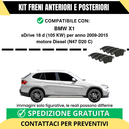 Pastiglie freno ant post bmw - freno,
