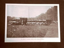WW1 Prima guerra mondiale 1914-1918 Camion militari presso Milano nel 1915
