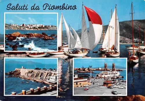 Cartolina piombino vedute - cartolina,