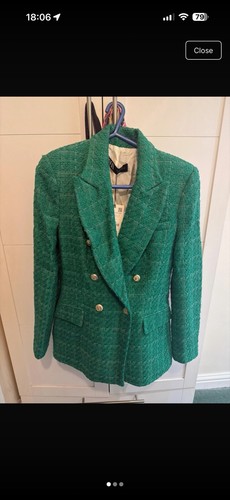 Blazer dritto zara verde - dritto, nuovo