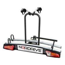 Nordrive N50410 Elix 2, portabici/portabiciclette per gancio traino - 2 bici