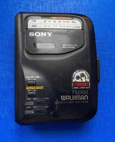 Sony walkman portable cassette - sony,