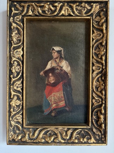 Dipinto antico xix - dipinto,