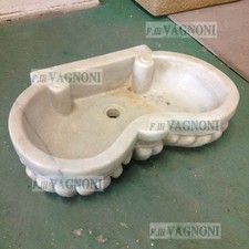 Lavandino acquaio lavello Bagno in Marmo scolpito cm 60 sink bath marble carved