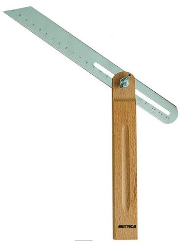 Falsa squadra base legno - falsa, in