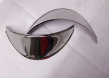 2 X Classico Auto 7 " Pollici Faro Picchi Acciaio Inox Tonalità Per Fanale