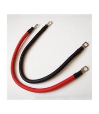 Pair of red and black battery