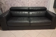 Divano di Pelle  - Nero -