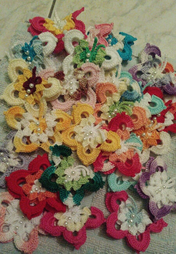 Lotto farfalle uncinetto - lotto,