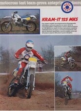 advertising Pubblicità TEST KRAM-IT  125 MKS .1982-MOTOITALIANE ENDURO EPOCA