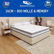 Materasso Molle Insacchettate e Memory ITALO alto 26 cm con 5 cm di memory