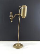 ANTICA RARA LAMPADA IN OTTONE DA TAVOLO LANTERNA LUME PETROLIO 800