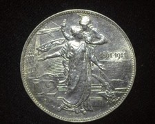 ITALY 1911-R 2 LIRE 50TH ANN
