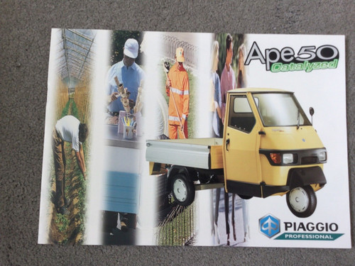 Piaggio ape depliant - 50,