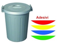 BIDONE C/COPERCHIO E MANICI