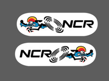 kit 2 Adesivi scudetti NCR Ducati  996 998 748 916 hypermotard big sx e dx