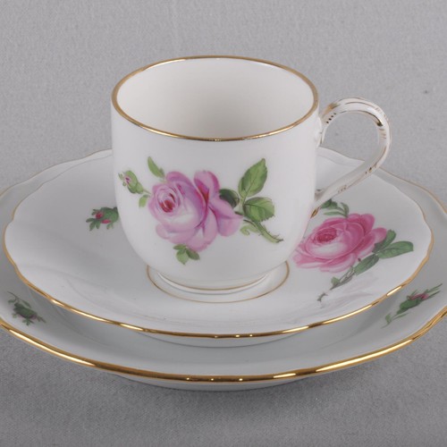 Meissen rosa rossa pezzi - rosa,