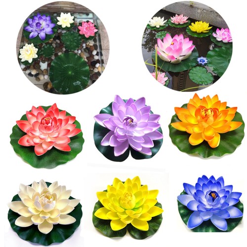 5pz fiori artificiali loto - 5pz, di