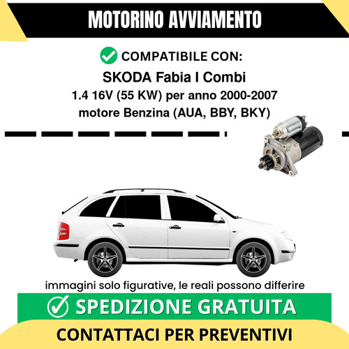 Motorino avviamento skoda - motorino,