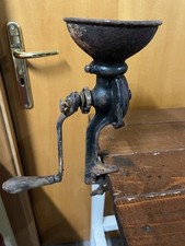 ANTICO RARO MACININO MACINA CAFFÈ MANOVELLA METALLO DA TAVOLO