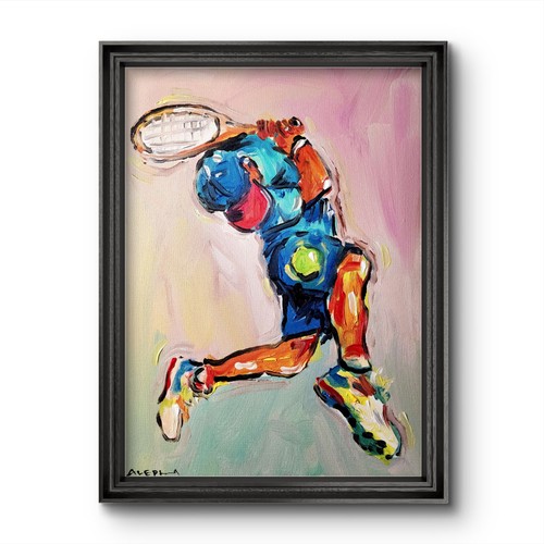 Aleph original art tennis - aleph,