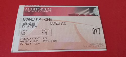 Biglietto concerto manu - concerto, katche