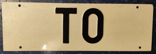 Targa torino bianca - "to",