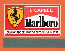 Adesivo Sticker Vintage Auto Tuning Autocollant Aufkleber Marlboro Ivan Capelli