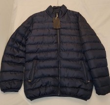 Mens Dark Blue Down Jacket