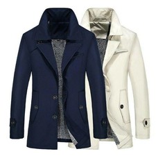 Trench cappotto uomo bavero