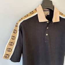 Polo Gucci nera logo interlock
