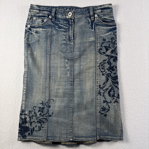 Gonna denim jeans vintage amor - denim,