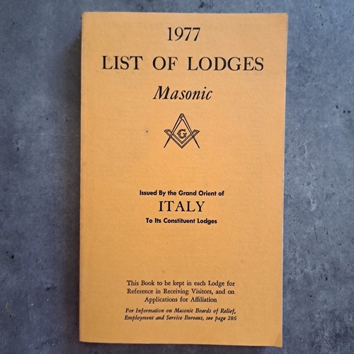 List lodges masonic 1977 - lodges,
