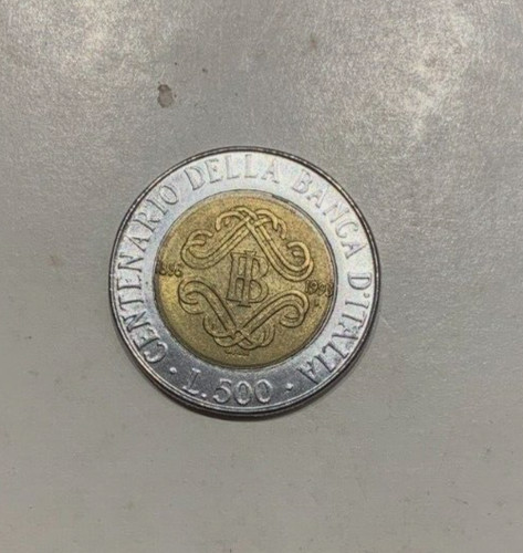 Moneta 500 lire del - moneta,