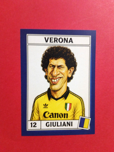 Figurina caricatura calciatori - figurina,